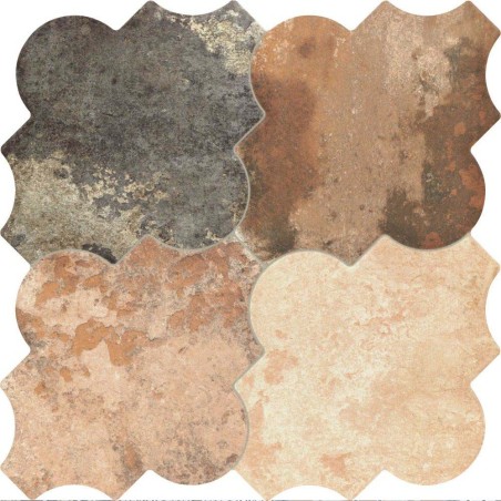 PAVIMENTO HIDRAULICO ETERNITY DECO AZUL 44 X 44 CMS.