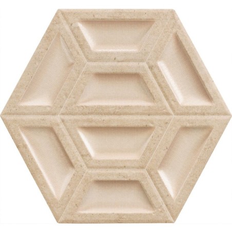 HEXAGONO BLING BEIGE 28X33 PORCELANICO