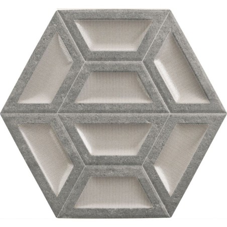 HEXAGONO BLING BEIGE 28X33 PORCELANICO