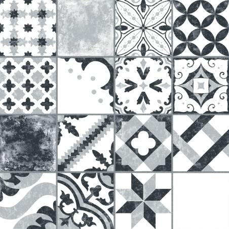 PATCHWORK 25X25 MEDINA GREY